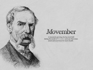 Movember : Le mois de la Moustache
