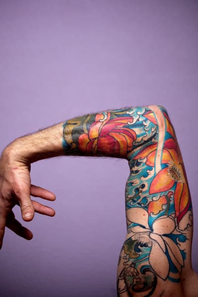 tatouage avant bras en couleur